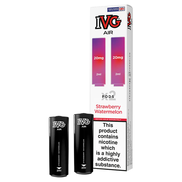 Strawberry Watermelon IVG Air Pods - 5 packs or 10 packs