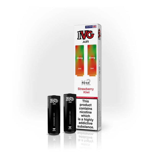 Strawberry Kiwi IVG Air Pods 5 packs or 10 packs