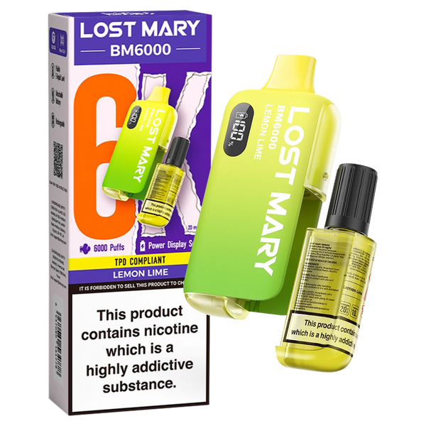 lemon lime lost mary bm6000 legal big puff 6k device