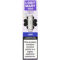 GRAPE LOST MARY 4 IN 1 PODS (2PK)