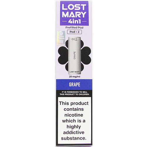 GRAPE LOST MARY 4 IN 1 PODS (2PK)