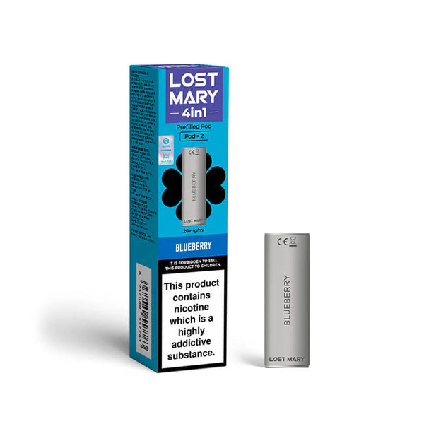 BLUEBERRY LOST MARY 4 IN 1 PODS (2 PK)