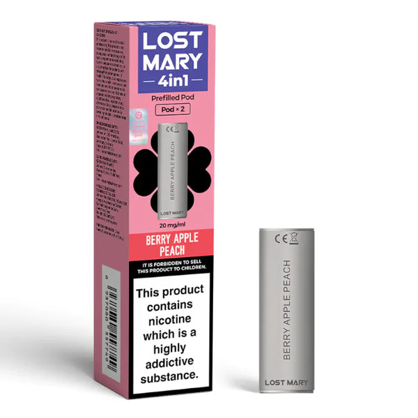 BERRY APPLE PEACH LOST MARY 4-IN-1 PODS (2PK)