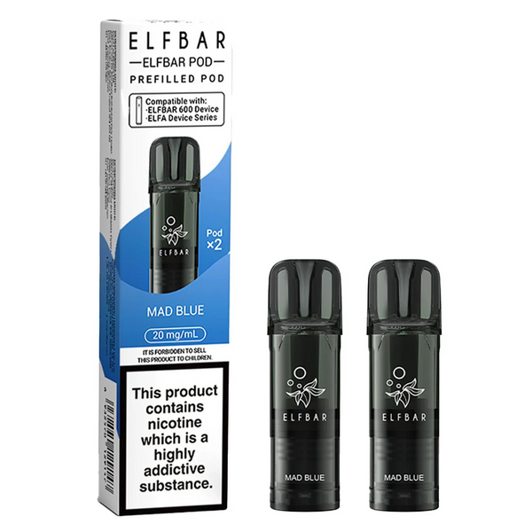MAD BLUE PREFILLED ELF BAR PODS