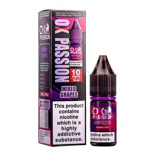 MIXED GRAPES OX PASSION NIC SALT E-LIQUID BY OXVA