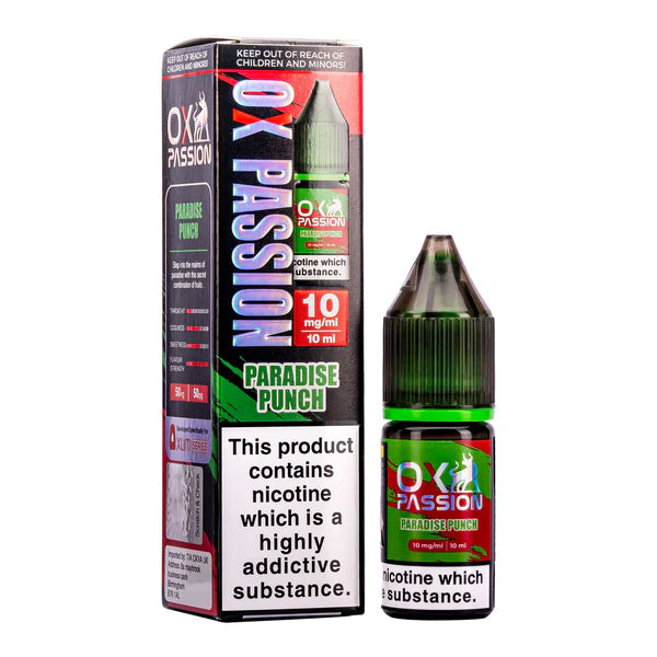 PARADISE PUNCH OX PASSION NIC SALT E-LIQUID BY OXVA