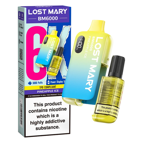 PINEAPPLE ICE LOST MARY BM6000 LEGAL BIG PUFF 6K KIT