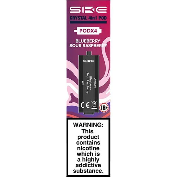 SKE CRYTSAL 4 IN 1 PODS - BLUEBERRY SOUR RASPBERRY