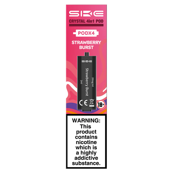 SKE CRYSTAL 4 IN 1 PODS - STRAWBERRY BURST
