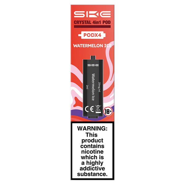 ske crystal 4 in 1 pods - watermelon ice