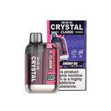 SKE Crystal CL6000 Pod Kits, Dual Mesh, up to 6000 Puffs, Replaceable Pods, 20mg