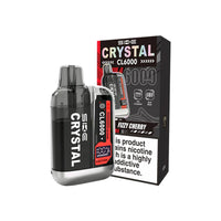 SKE Crystal CL6000 Pod Kits, Dual Mesh, up to 6000 Puffs, Replaceable Pods, 20mg