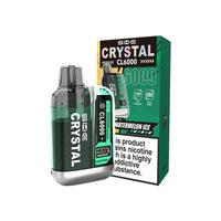 SKE Crystal CL6000 Pod Kits, Dual Mesh, up to 6000 Puffs, Replaceable Pods, 20mg