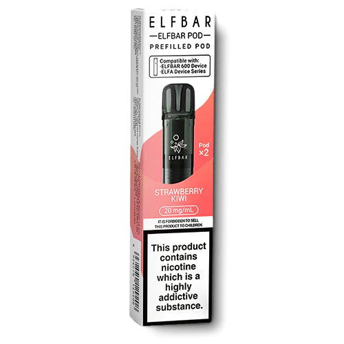 STRAWBERRY KIWI PREFILLED ELF BAR PODS