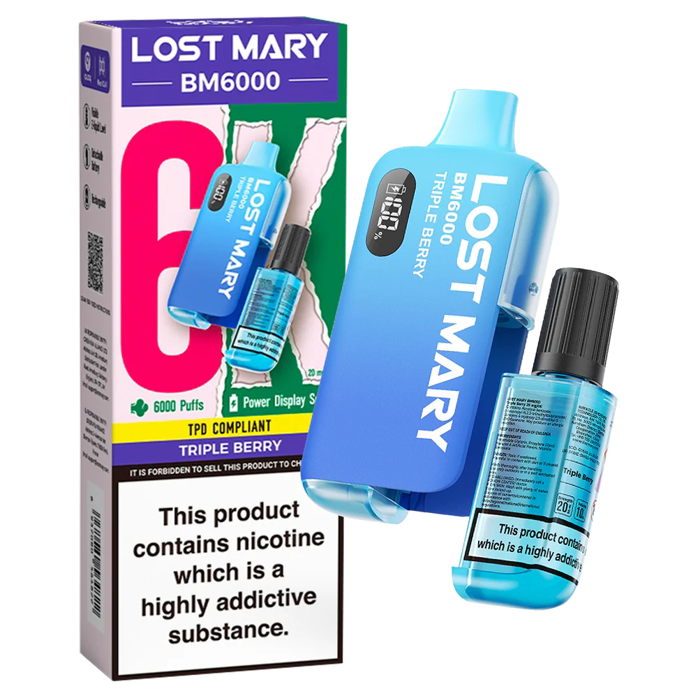lost mary bm6000 multipack Lost Mary BM6000: 6000 Puffs, Rechargeable & Recyclable