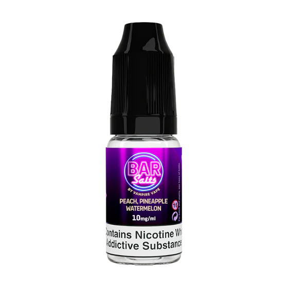 PEACH PINEAPPLE WATERMELON BAR SALTS BY VAMPIRE VAPE (PACK 10)