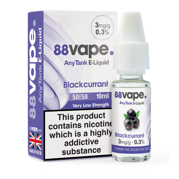 88vape blackcurrant 3mg