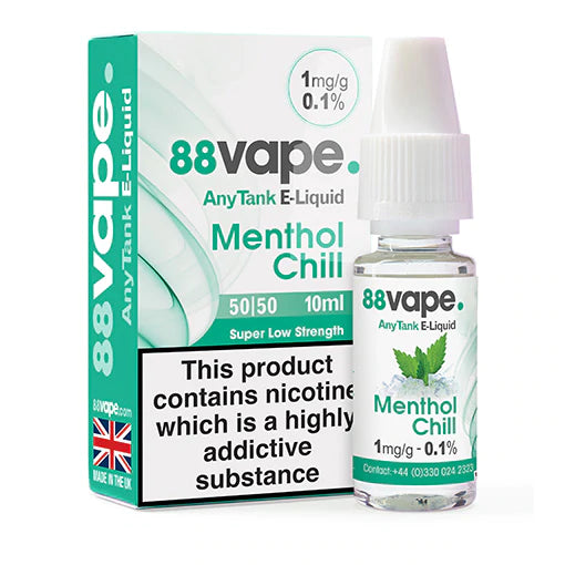 88vape menthol chill 1mg