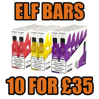 Elf Bar Disposable Vape, All Flavours 20mg Nic Salt 600 puffs