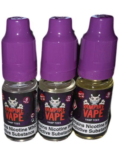 Vampire Vape Vamp Toes E-Liquid eJuicey & Wholesale Coils Vampire Vape Vamp Toes E-Liquid eJuicey & Wholesale Coils