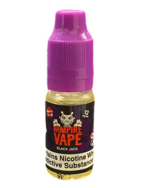 Vampire Vape BlackJack E-Liquid - 3mg, 6mg, 12mg & 18mg - 50ml, 100ml, eJuicey & Wholesale Coils Vampire Vape BlackJack E-Liquid - 3mg, 6mg, 12mg & 18mg - 50ml, 100ml, eJuicey & Wholesale Coils