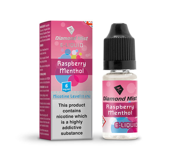 DIAMOND MIST RASPBERRY MENTHOL E-LIQUID 6MG
