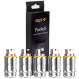 aspire pockex  0.6ohm coils close up
